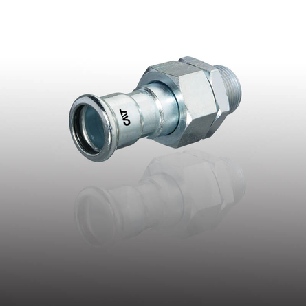 Union adapter with female thread end